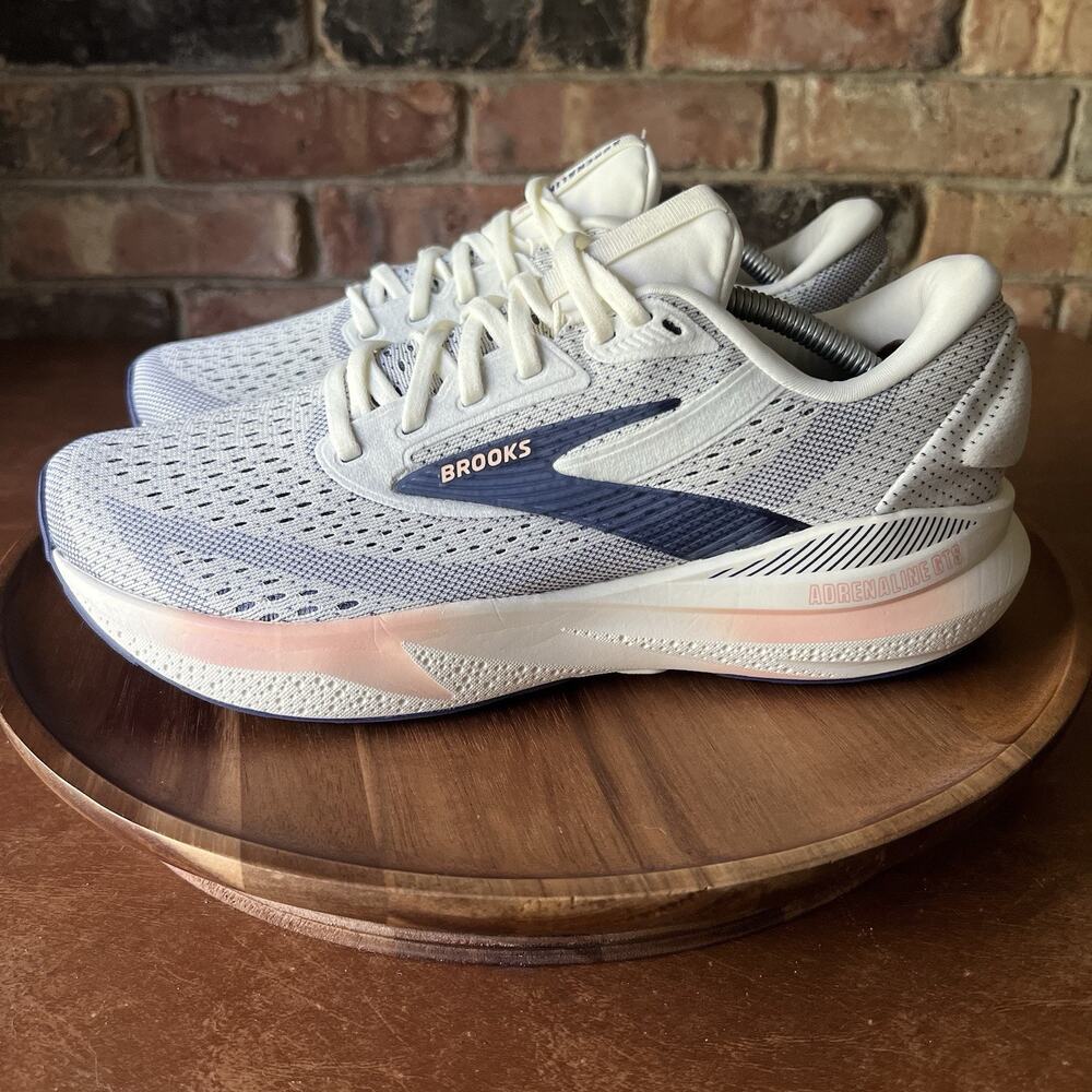 Brooks Adrenaline GTS 24 Road Running Grey Blue Peach Women's 9.5 Shoes Sneakers - Picture 12 of 16